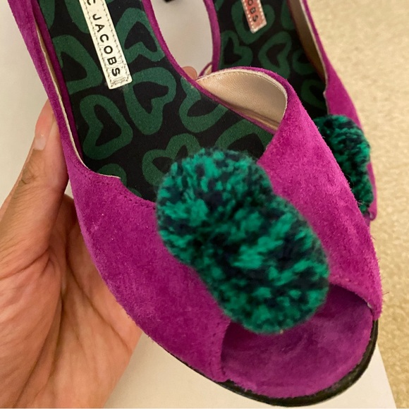 Marc by Marc Jacobs open toe heel with pom pom - Picture 5 of 5